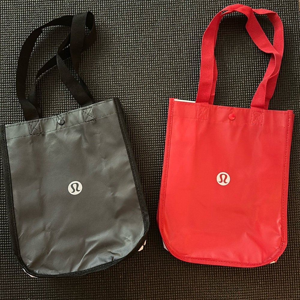 Three Lululemon Empty Recycable Bags